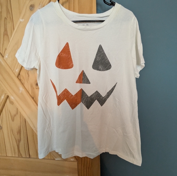 Grayson Threads Pumpkin two tone shirt Halloween - Picture 1 of 4